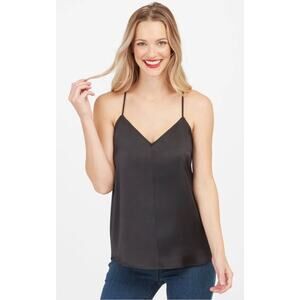 NWT Spanx V-Neck Racerback Cami in Classic Black Size Large L